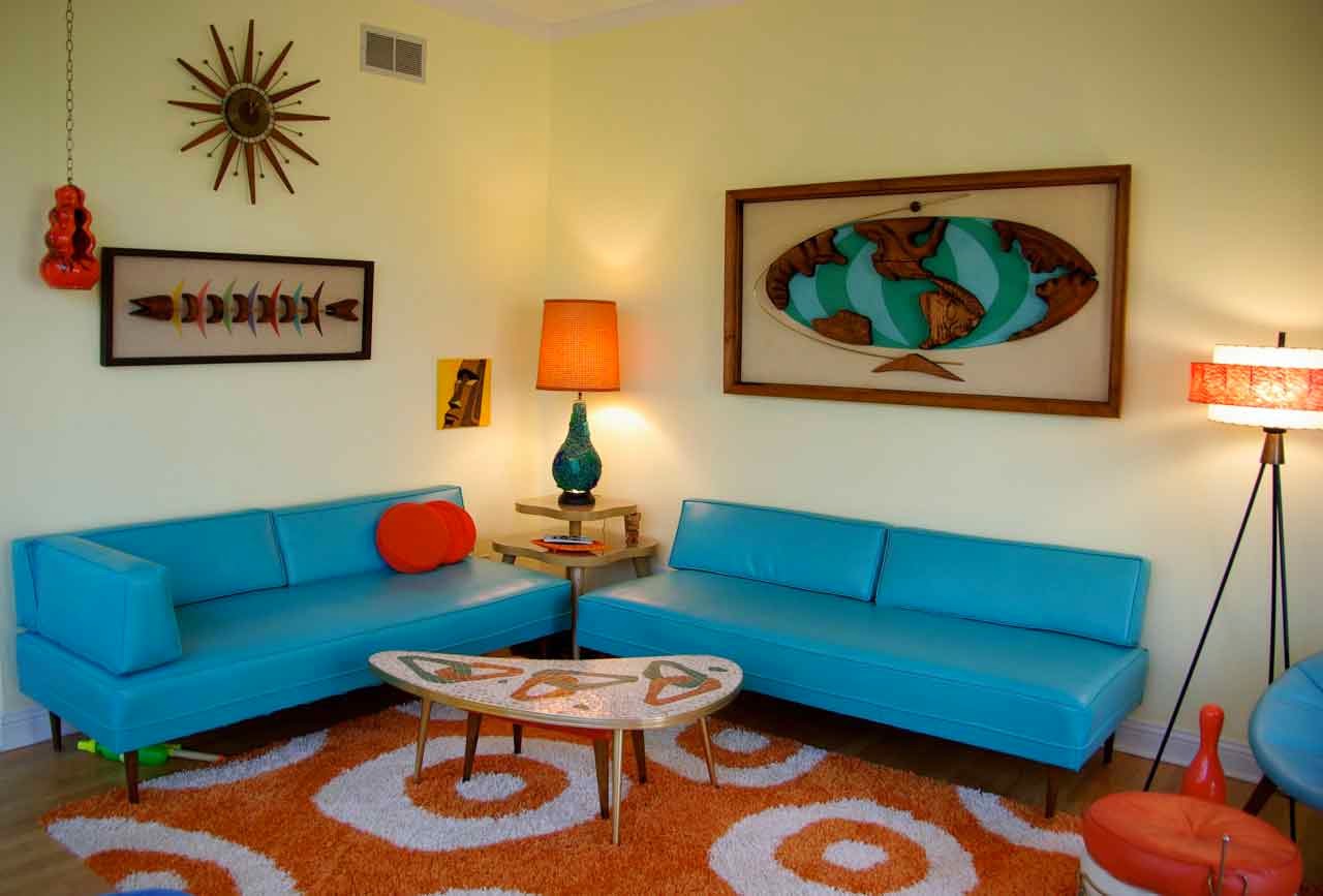 Mucho bien bueno Anotar Manhattan Estilo retro en la decoración de salas de estar | Ideas para decorar