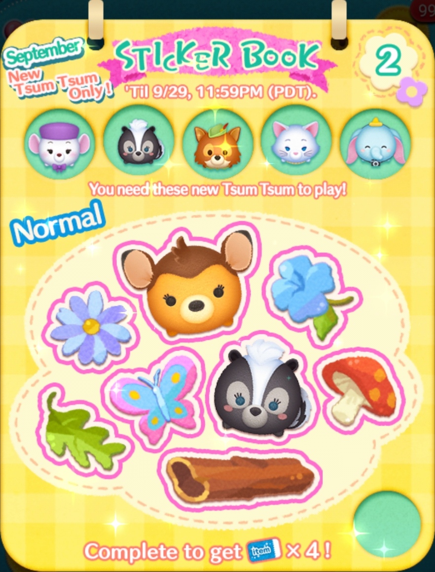 disney tsum tsum september 2019