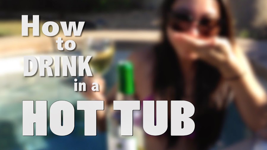 Drinking 101 How to Drink in a Hot Tub It's Borderline Genius