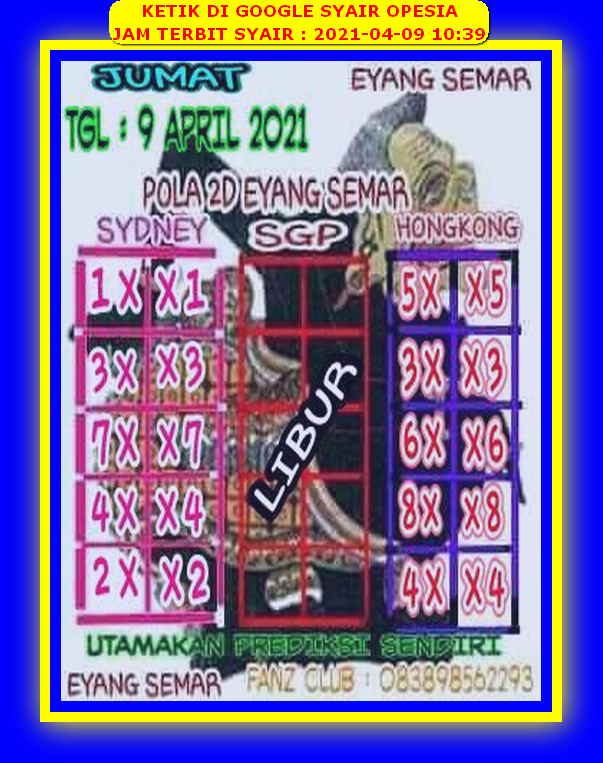 Syair Harian Sdy 9 April 2021 Kode Syair Sgp Hk Sd Motesia Syair Harian Sdy 9 April 2021 Kode Syair Sgp Hk Sd Motesia