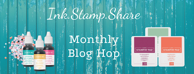 Craftyduckydoodah, Stampin' Up, Poinsettia Petals, Ink Stamp Share Blog Hop,
