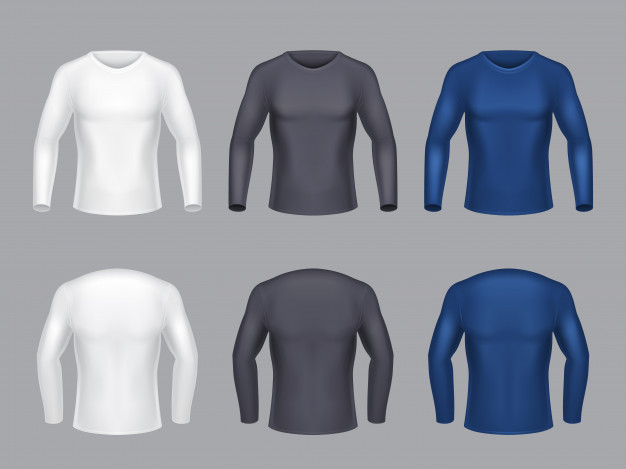 Download Free Download Mockup Kaos Lengan Panjang Gratis Cdr Eps PSD Mockups.