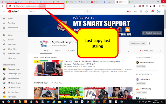 How to add YouTube subscribe button on your Blog