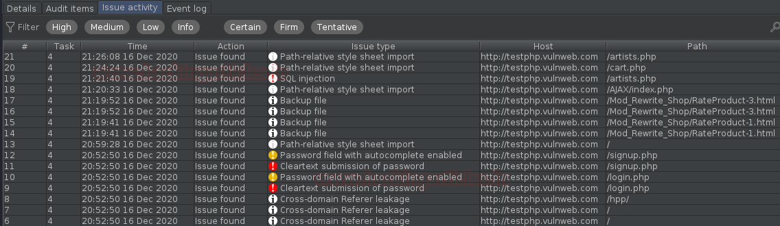 Burp Suite Web Scanner and Crawler 