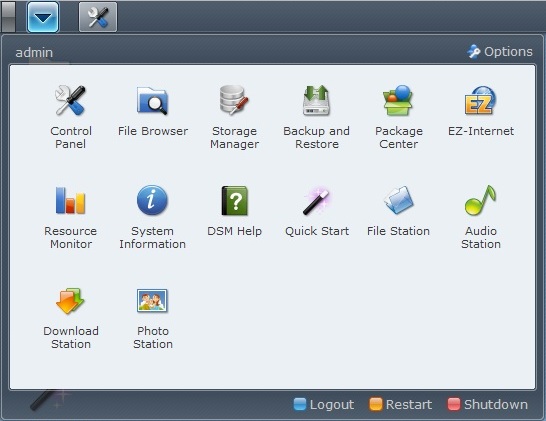 Synology NAS デスクトップでショートカットを作成、再配置、整理、および削除する方法