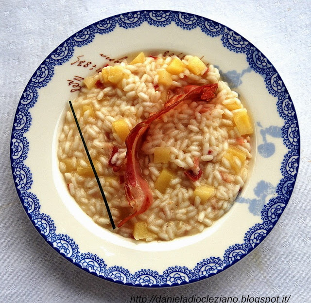 risotto fumè con le mele