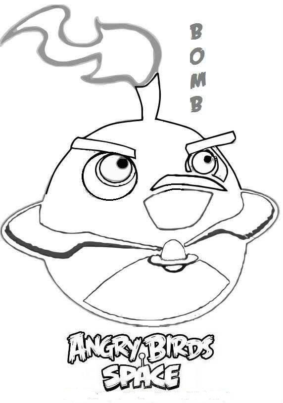 Angry Bird Coloring Pages