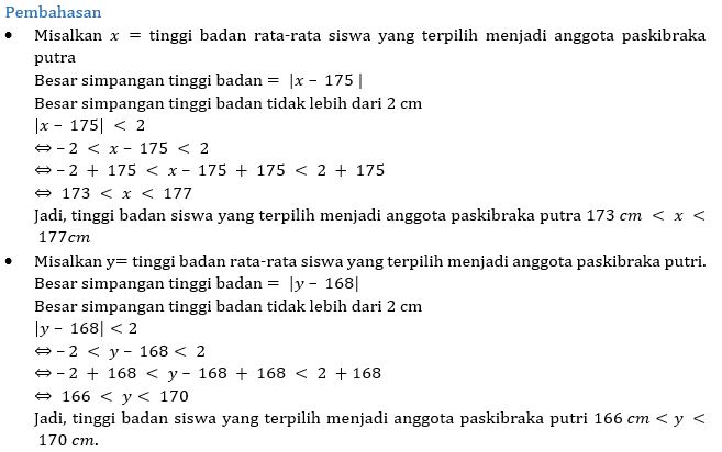 TENTANG MATEMATIKA Penerapan Nilai Mutlak dalam