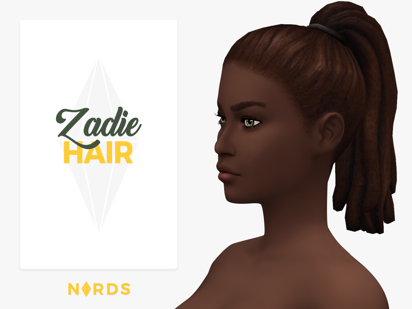 Zadie Sims 4 CC Hair