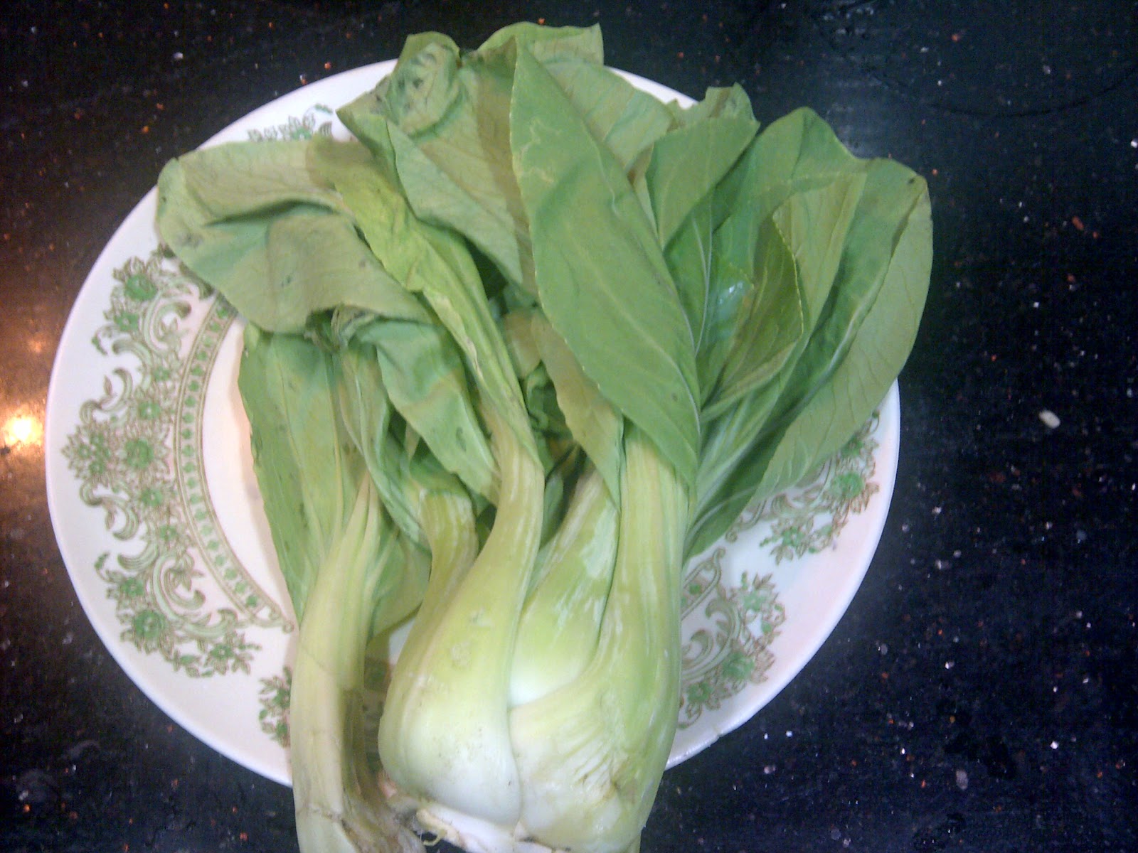 AMU'S RECIPES Bok Choy in Lemon Garlic Sauce