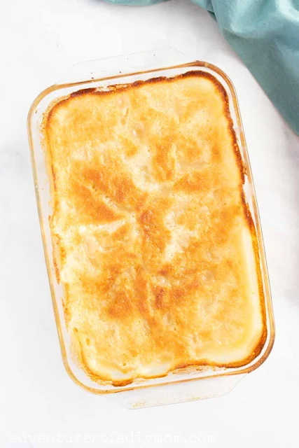 Peach cobbler recipe made with canned peaches