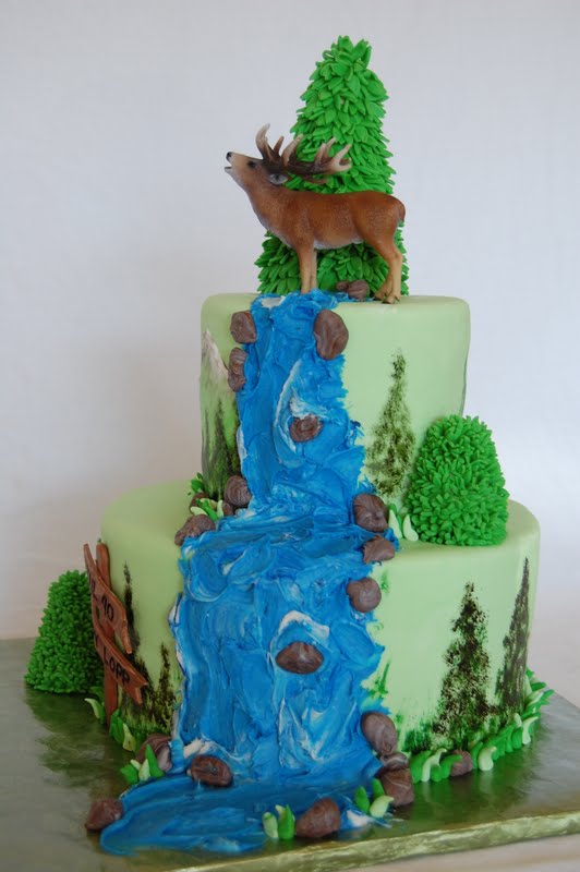 CakeFilley Mountain/Elk Cake