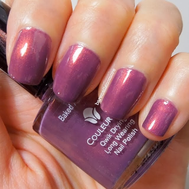 Bare Nails No More Sally Hansen Confetti Punch over Couleur Inc Baked