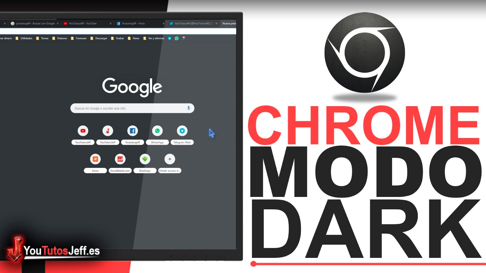 Usar Google Chrome Modo Oscuro(Dark)
