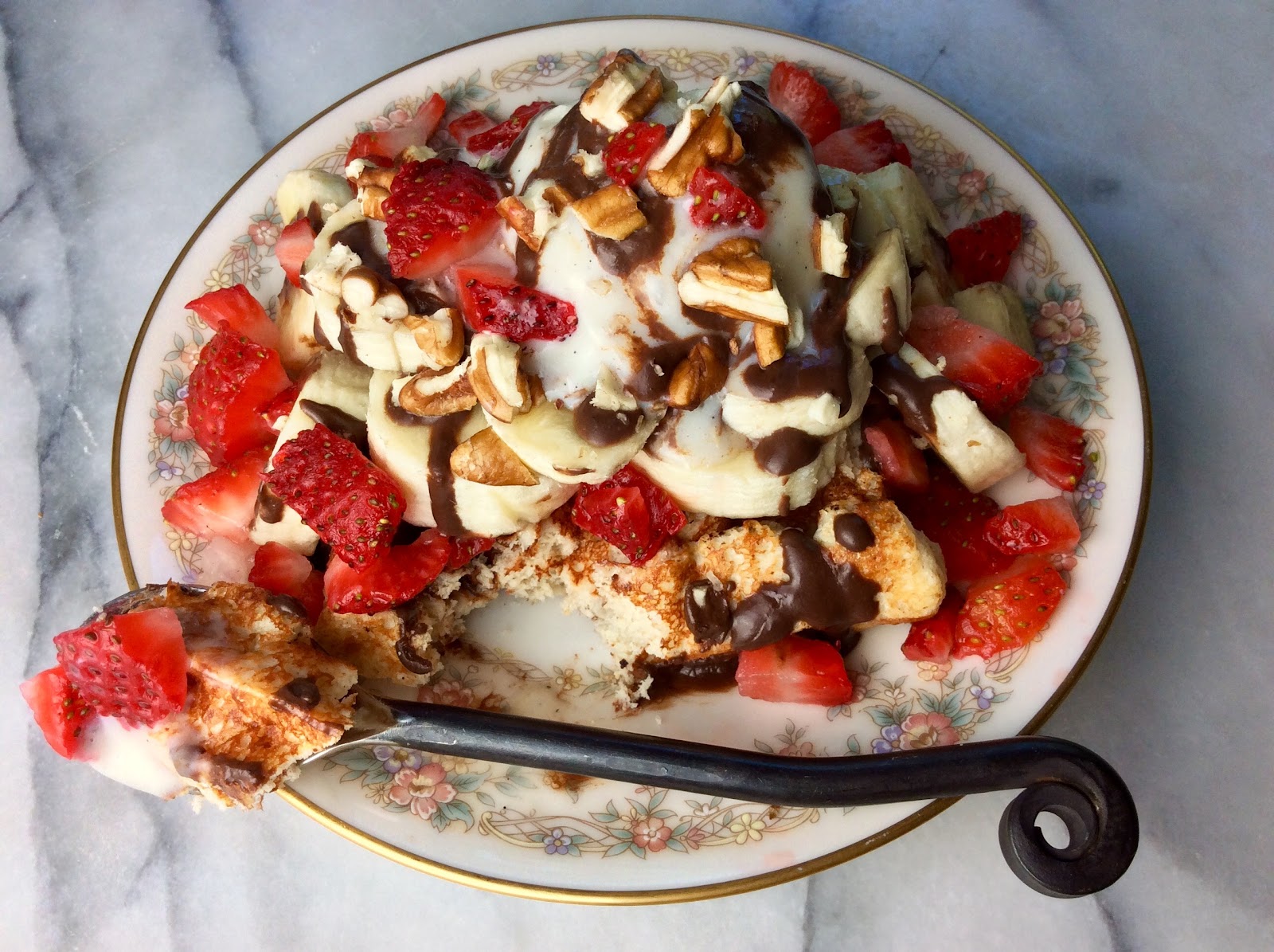 Food Fitness by Paige Banana Split Waffles