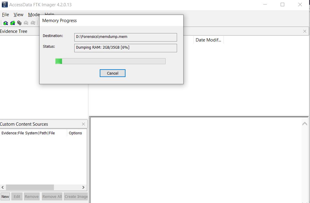 SOFTWARE EXAMPLE - FTK IMAGER