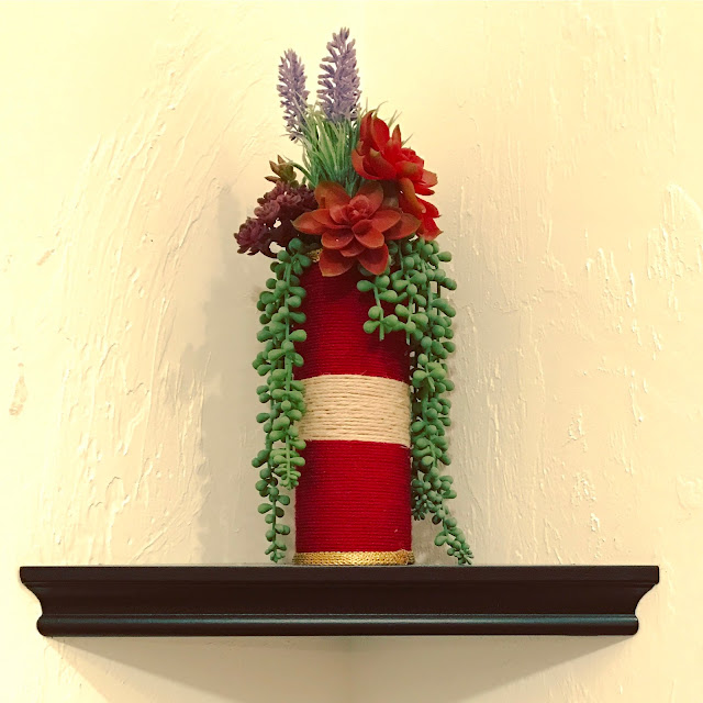 A Craft Buff Faux Plant Pot using a "Pringles" box