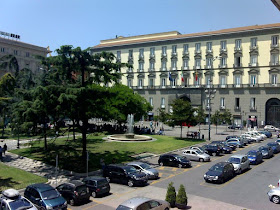 The City Hall of Naples overlooks Piazza Municipio