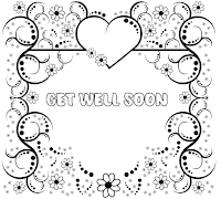 coloring pages get well soon