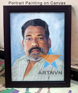 Top Best Professional Oil Canvas Portrait Photo Painting Artist in Hyderabad Telangana INDIA