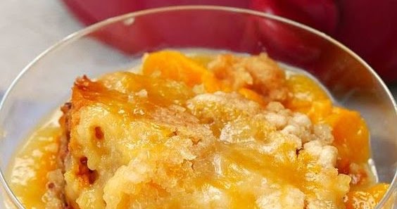 Easy 3 Ingredient Crock Pot Peach Cobbler with Cake Mix My Food Easy 3 Ingredient Crock Pot Peach Cobbler with Cake Mix My Food
