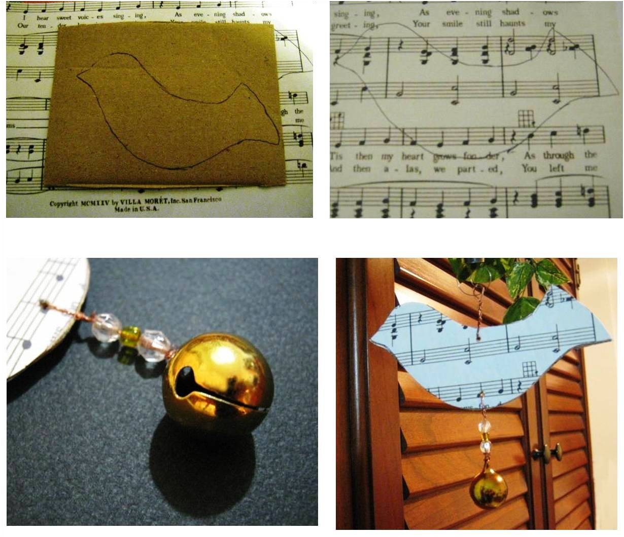 Crafty Sue Musical Bird Christmas Tree Ornament