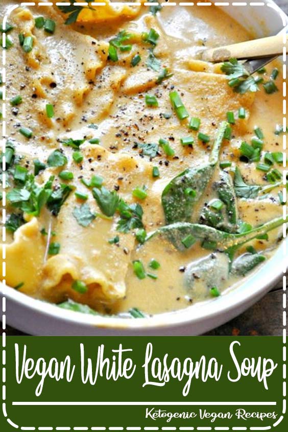 Vegan White Lasagna Soup - Kimberly Recipe