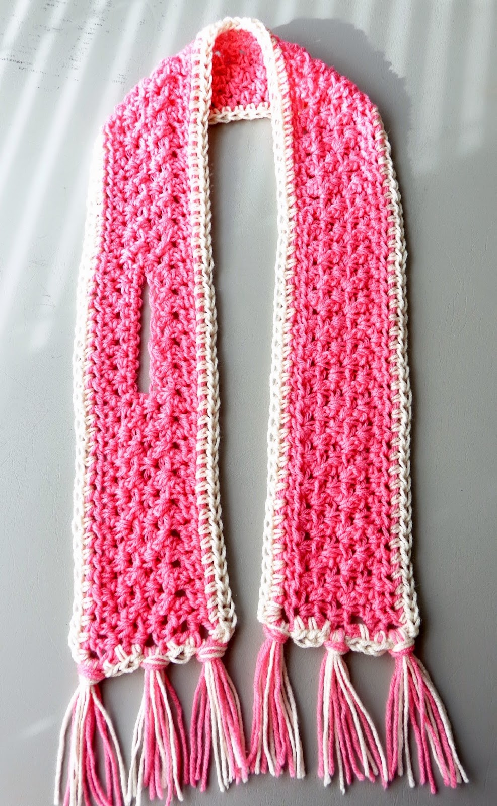 Hobby Hooker: Pink Ribbon Scarf