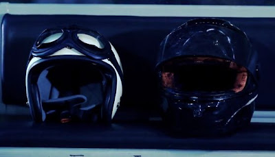 Huh Gak I Told You I Want to Die screen shot motorcycle helmets symbolism meaning