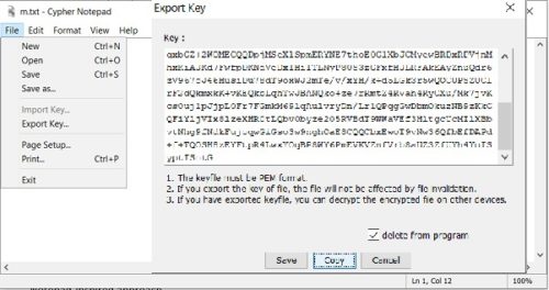 Notatnik Cypher na komputer z systemem Windows
