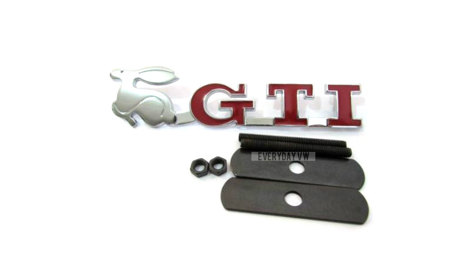 Emblem Grill GTI Logo Kelinci