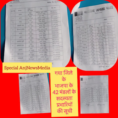 गया भाजपा का लक्ष्य एक लाख नए सदस्य