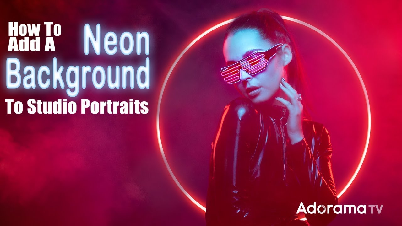 Studio Portraits with Neon Background Effects