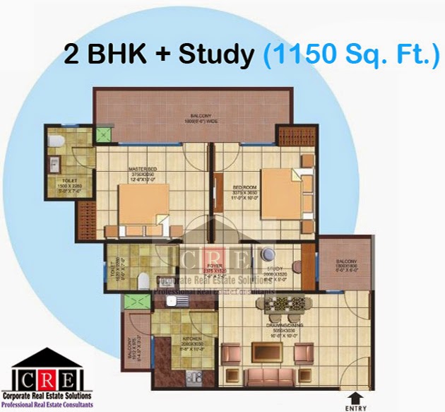 Floor Plan Grandeur 1BHK, 2 BHK & 3 BHK Luxury Apartment Grandeur