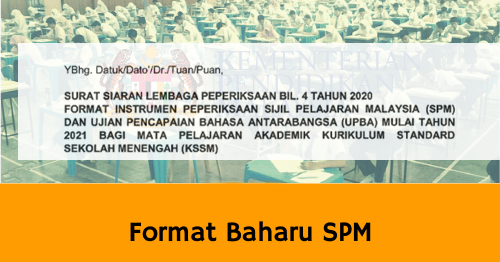 Format Baharu Instrumen Bahasa Melayu SPM 2021