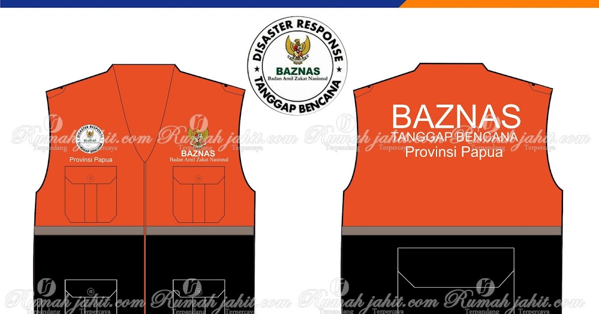Desain Seragam 2018 Rompi Baznas Provinsi Papua
