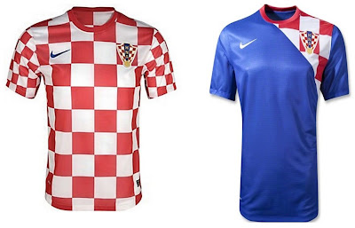 Croatia Home+Away Euro 2012 Kits (Nike)