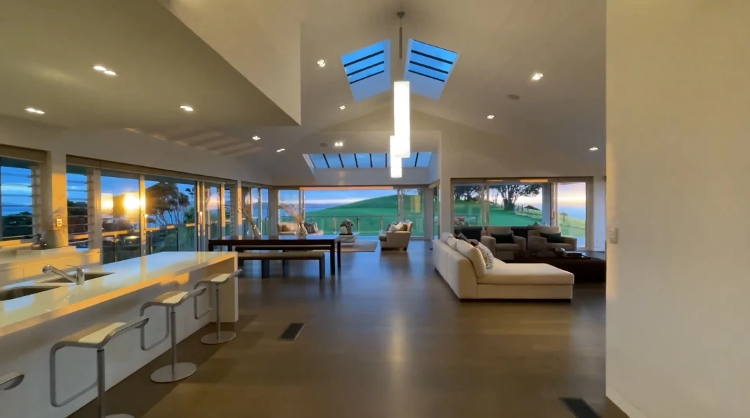25 Interior Design Photos vs. 345 Gordons Rd, Waiheke Island Luxury Home Tour