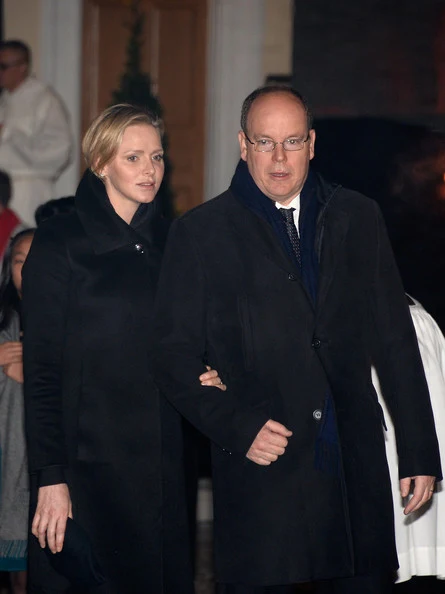 Prince Albert and Princess Charlene attended the Sainte-Devote ceremony in Monaco.