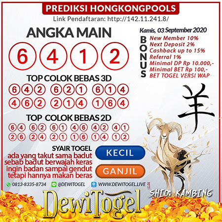 Pred Hk Kamis 03 September 2020 Arsip Pred Togel