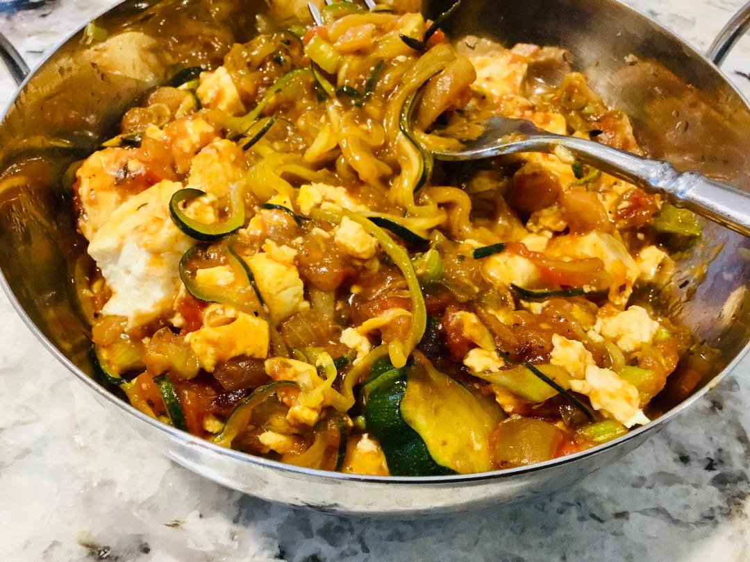 Gluten Free AZ Zucchini Noodles and Tofu