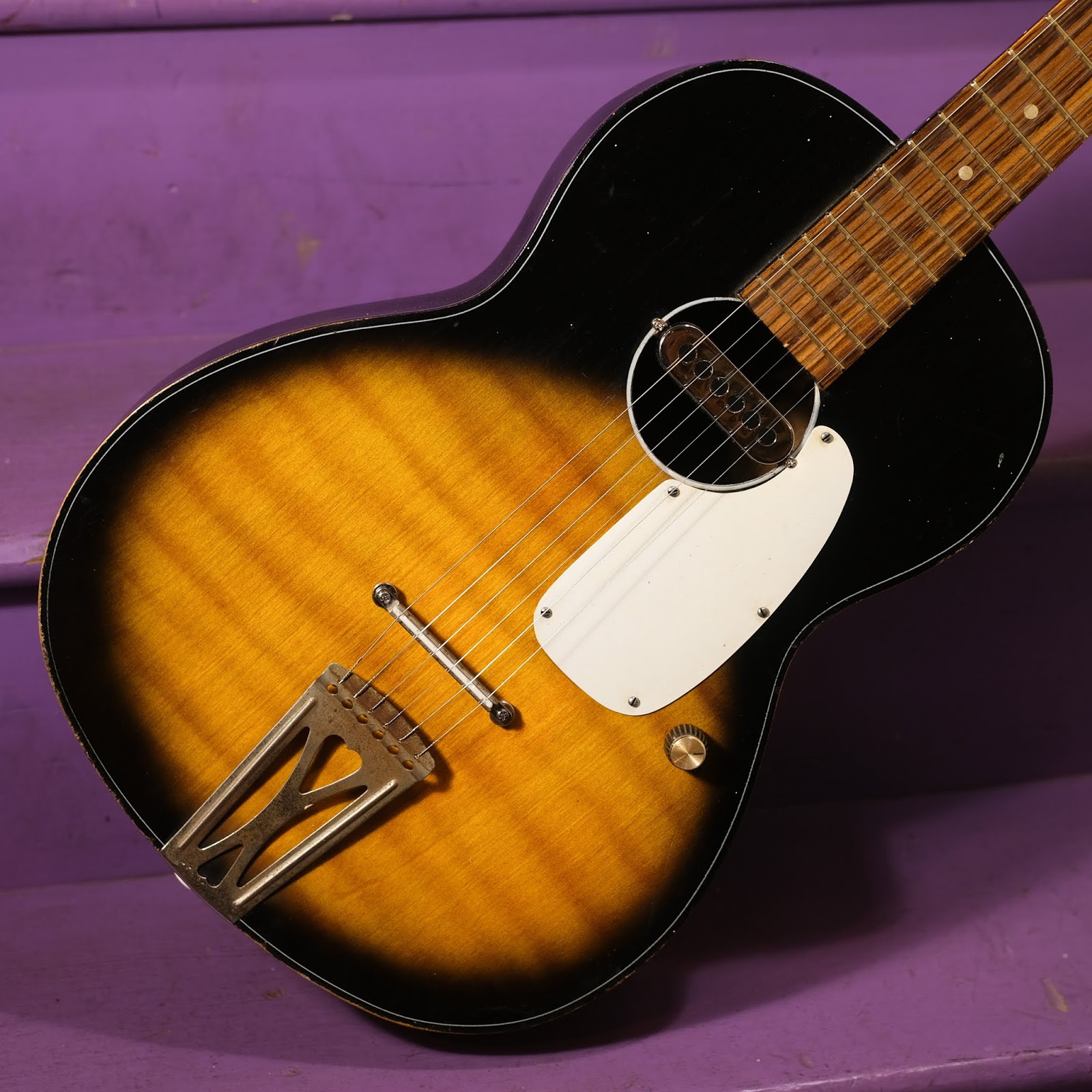 1960s Winston (Japanmade) NashvilleTuned Electrified Parlor Guitar