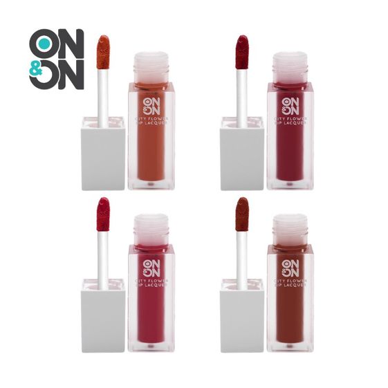 SON KEM LÌ DẠNG TINT KẾT HỢP MÁ HỒNG CITY FLOWER LIP LACQUER ON&ON