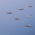 18 Pesawat Tempur dan 8 Helikopter TNI Terbang Melintas Di Istana Merdeka Jakarta, Ada Apa ?