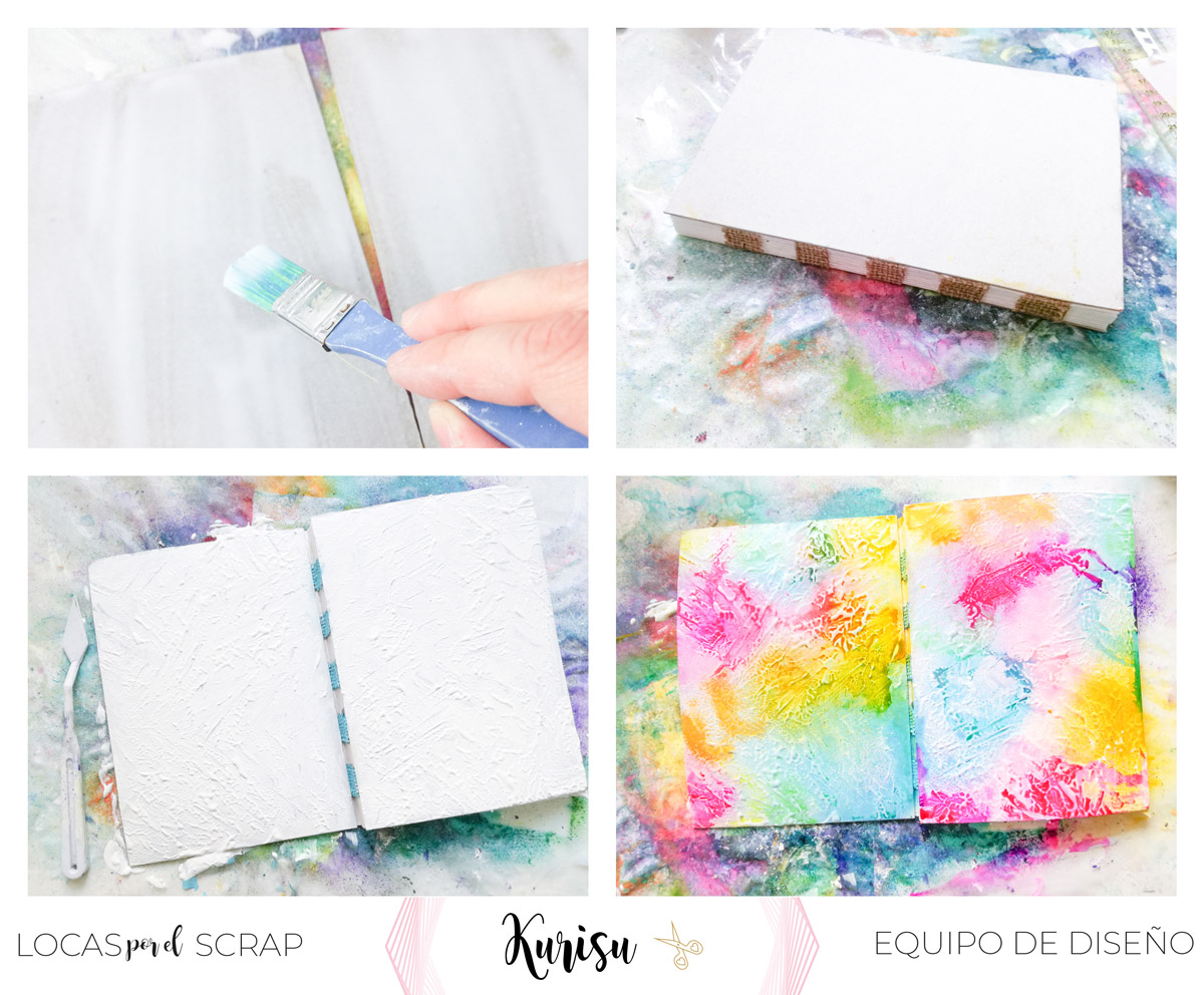 Tutorial encuadernación para art journal sin coser por holasoykurisu Tutorial encuadernación para art journal sin coser por holasoykurisu