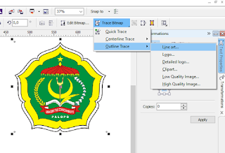 Cara Tracing di CorelDRAW Mengubah Gambar Bitmap menjadi Vektor