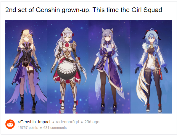Genshin Impact Characters Digitally Aged By Artist Are Spot On Apkcuts