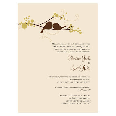 bird wedding invitations