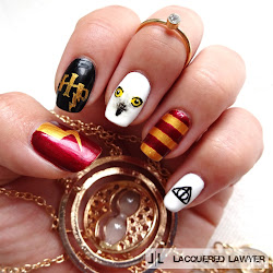 potter harry nail nails gryffindor polish themed hp