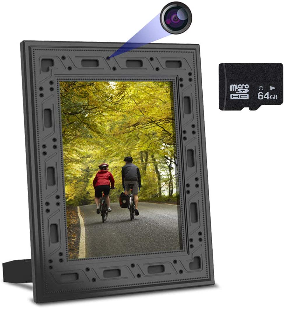 WiFi Photo Frame Hidden Spy Camera 1080P Full HD 64Gb Card Included 365